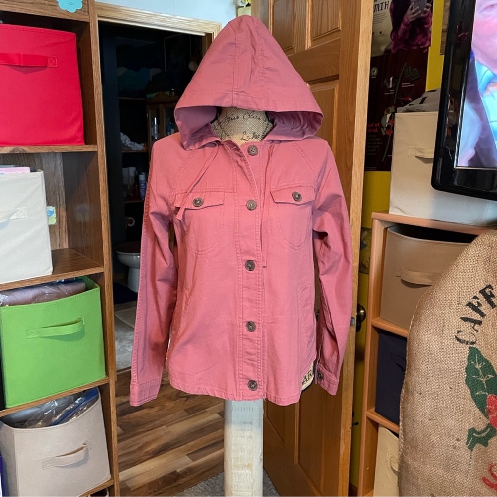 Rose Colored button up Maurice's Hoodie
